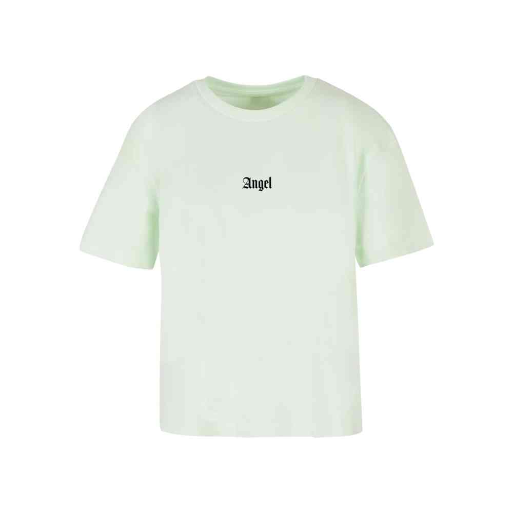 Miss Tee - Angel Wings Dames T-shirt - Mintgroen